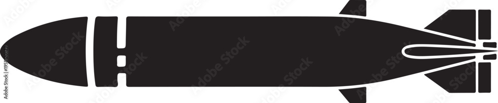 Obraz premium Vector black bomb icon