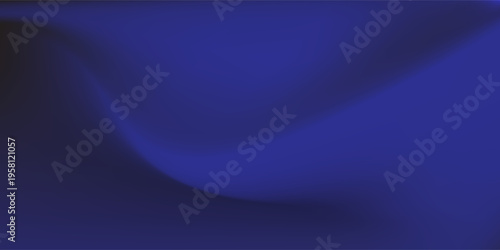 Abstract dark blue flowing silk wave background with elegant gradients