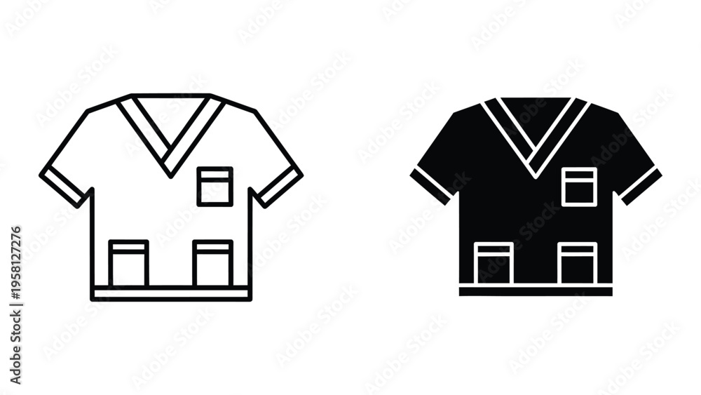 Fototapeta premium vintage varsity letterman jacket flat design vector illustration