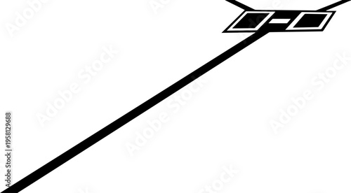 Set of solar panel vector icons