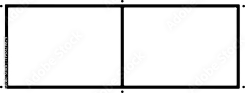 Vector rectangle icons set of 2