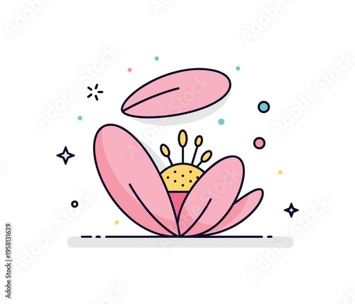 Petals protecting flower center soft curved petals forming a gentle shield around pollen and nectar inside the bloom. The scene communicates how petals help