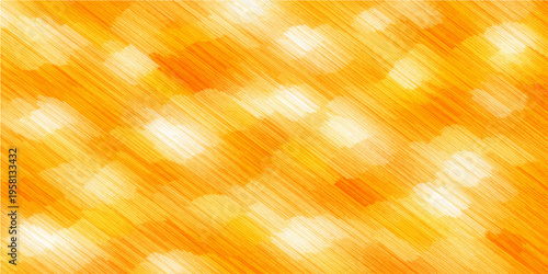 An abstract golden background features a bright bokeh pattern with shiny orange and yellow light textures to create a glowing Christmas holiday wallpaper design
