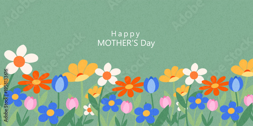 Spring and Mother's Day templates with beautiful blossom flowers and nature.set of cards with cute meadow flowers. Floral botanical for holiday poster, invitation, social media post, summer, Easter.