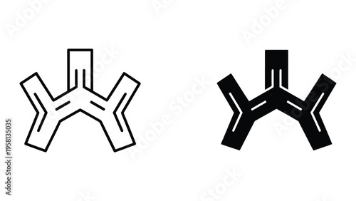 minimalist yin yang symbol flat design vector illustration