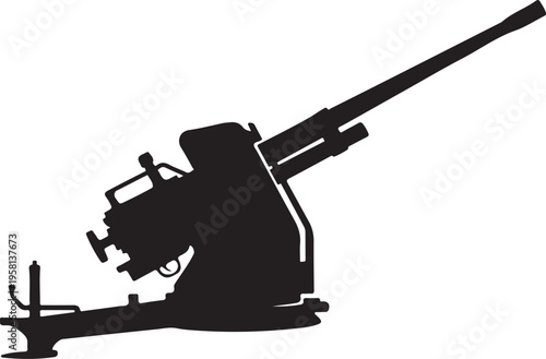 Vector silhouette of a movie camera