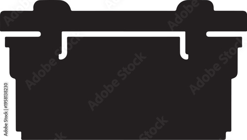 Vector black toolbox icon