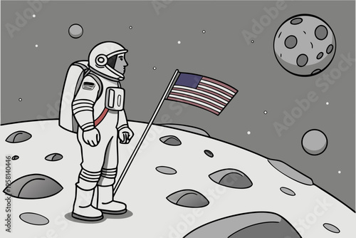 vector illustration of a dancing girl in a night club