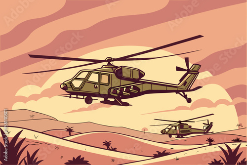 helicopter in flight