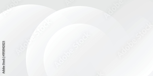 Abstract background with radiant white and gray clean swirling layered geometric shapes eps10