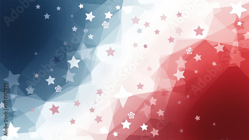 American flag background with stars vector