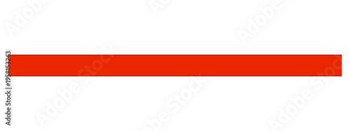 Minimal Red Horizontal Bar Banner Vector Design on White Background