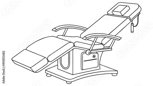 Adjustable salon chair for beauty treatments and spa services