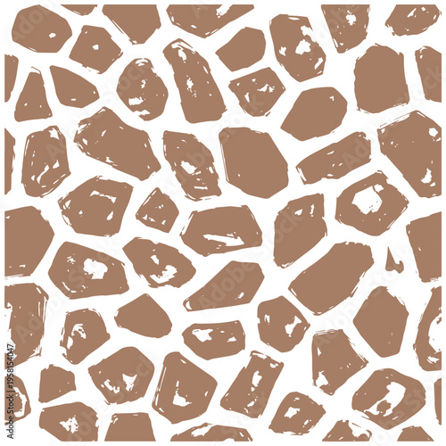 Brown stone pattern with white grout for design and texture inspiration