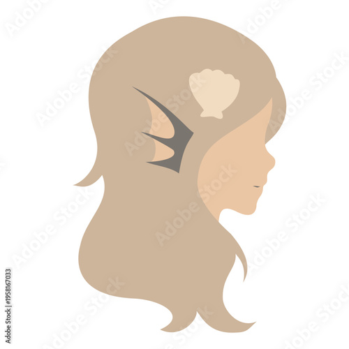 Ornament Art Beauty Female Feminine Graphic Mermaid