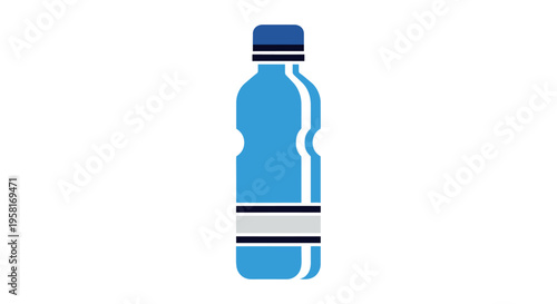 Plastic Water Bottle with Cap.