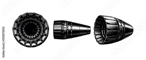 Eco Conscious Tattooing. Colorful isometric vector icons set of Eco Conscious Tattooing: tattoo artist eco setup, reusable metal grip, biodegradable gloves,