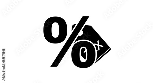 Discount Percent Off Sale Sign Symbol.