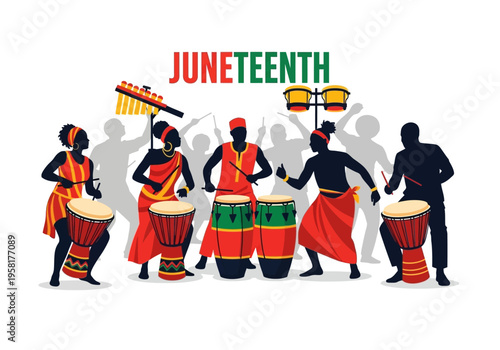 Juneteenth Celebration with Drummers and Dancers.