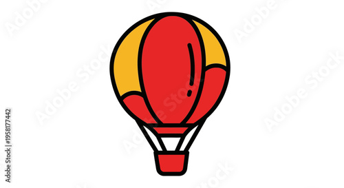 Colorful Hot Air Balloon Ride.