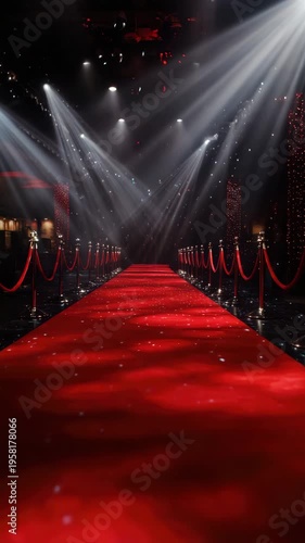 red carpet entrance to vip event vertical video