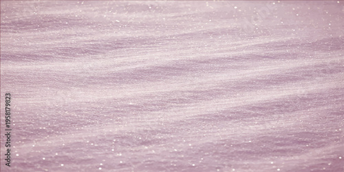 Gentle snowscape texture shows a pristine snow field with gentle curves and a soothing color palette, offering a serene, minimalist winter aesthetic.