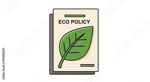 Document Titled Eco Policy Green Leaf Environmental Regulations Corporate Responsibility Guidelines Paper