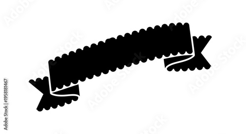 Black rolled up paper scroll document.