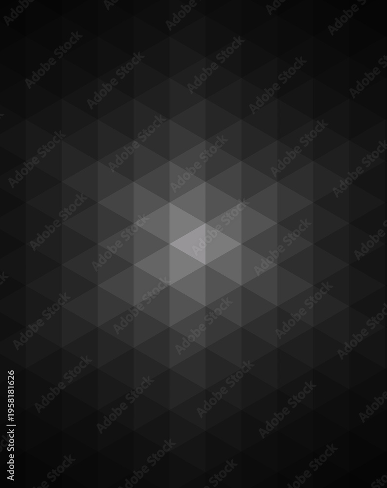 Fototapeta premium Modern Design Featuring Tessellated Triangles And Subtle Glow Effects