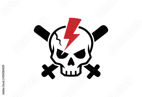 Skull gangster logo design concept for branding and identity.