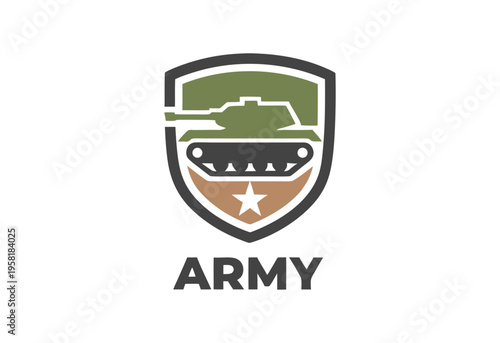Tank crew logo design concept for branding and identity.