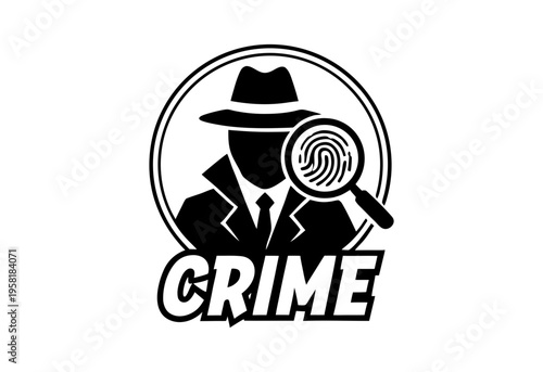 Detective logo design concept for branding and identity.