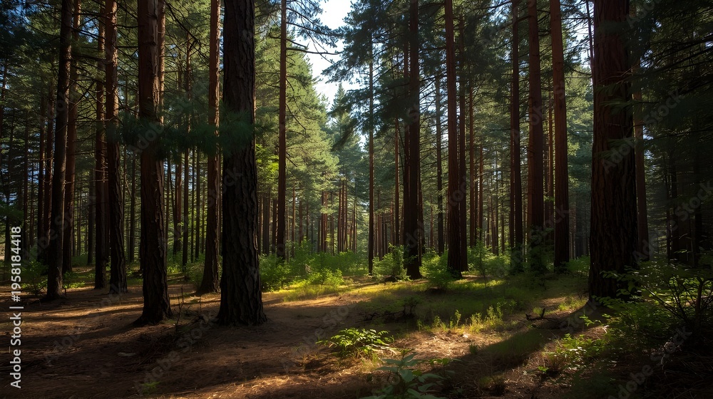 Fototapeta premium footpath in the woods