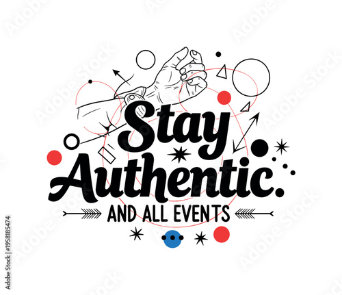 human hand demonstrating wrist lock technique abstract circles lines and geometric shapes representing physical self-defense skill black and white retro hand