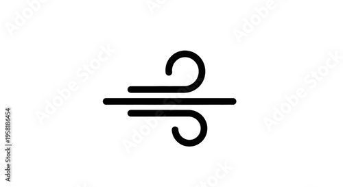 Wind sign symbol icon weather.