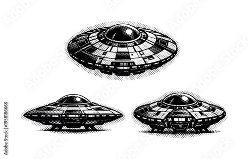 Astronaut helmet neck ring with locking grooves and mechanical coupling detail, illustrated as a single realistic helmet ring shown in three views including