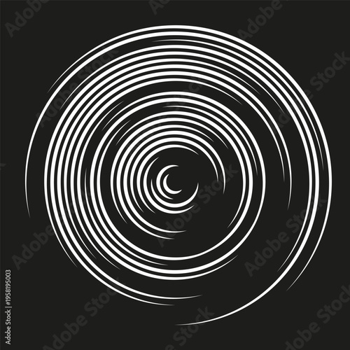 Картината върху платно Swirl vortex shape