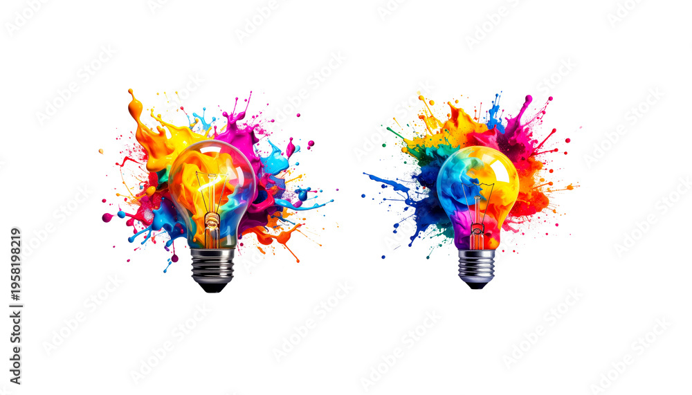 Obraz premium abstract light bulb illustration