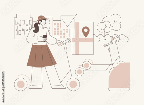 Complete the ride isolated cartoon vector illustrations.