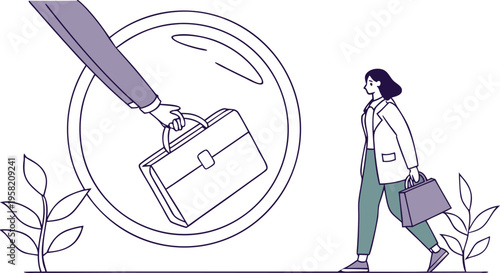 Isometric Business Growth and Finance Strategy Illustration