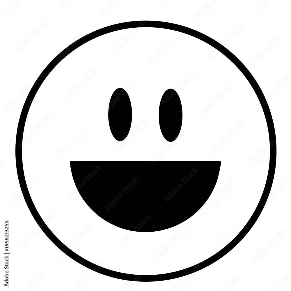 Fototapeta premium smiley icon button