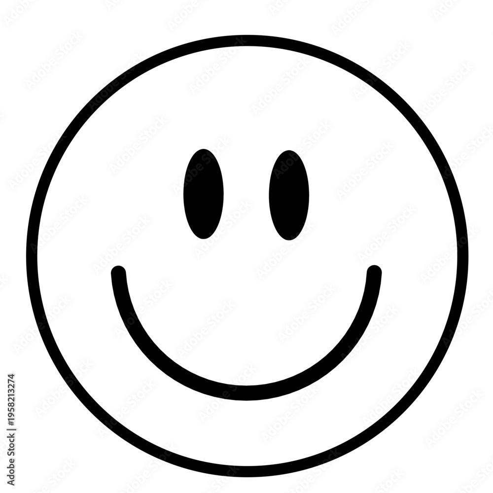Obraz premium smiley face button
