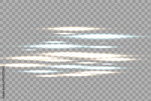 Abstract blue and gold neon data lines with glowing motion flow and fiber optic effect on light checkered background.