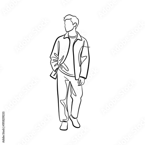 Illustration of a man in protective workwear holding pliers, standing confidently in a workshop environment
