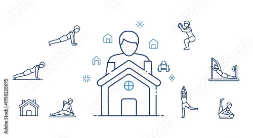 Person Working From Home Office Desk.