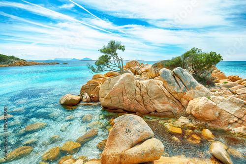 Unbelivable view of Capriccioli beach in Costa Smeralda.
