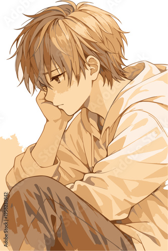 young woman in the morning