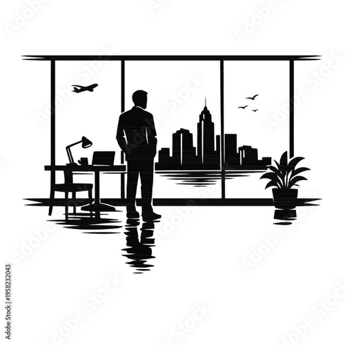 silhouette of a couple