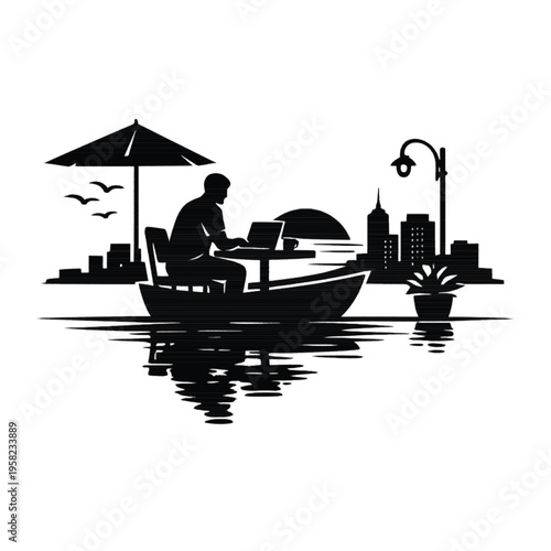 fishermen on the river