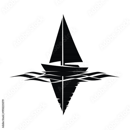 silhouette of a sailboat